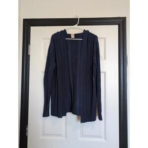 Size 20 2X blue hooded cardigan